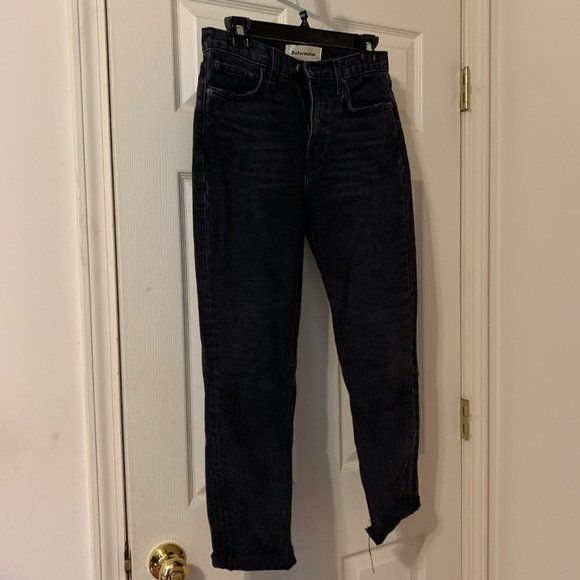 Reformation Julia High Rise Cigarette Jeans Black - Picture 3 of 5